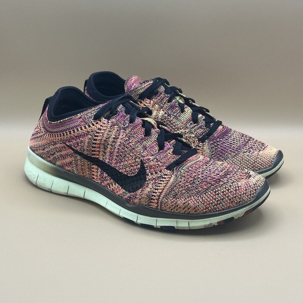 Nike Free TR Flyknit‎ Multicolor Training Shoes - Women's Size 6.5 USED